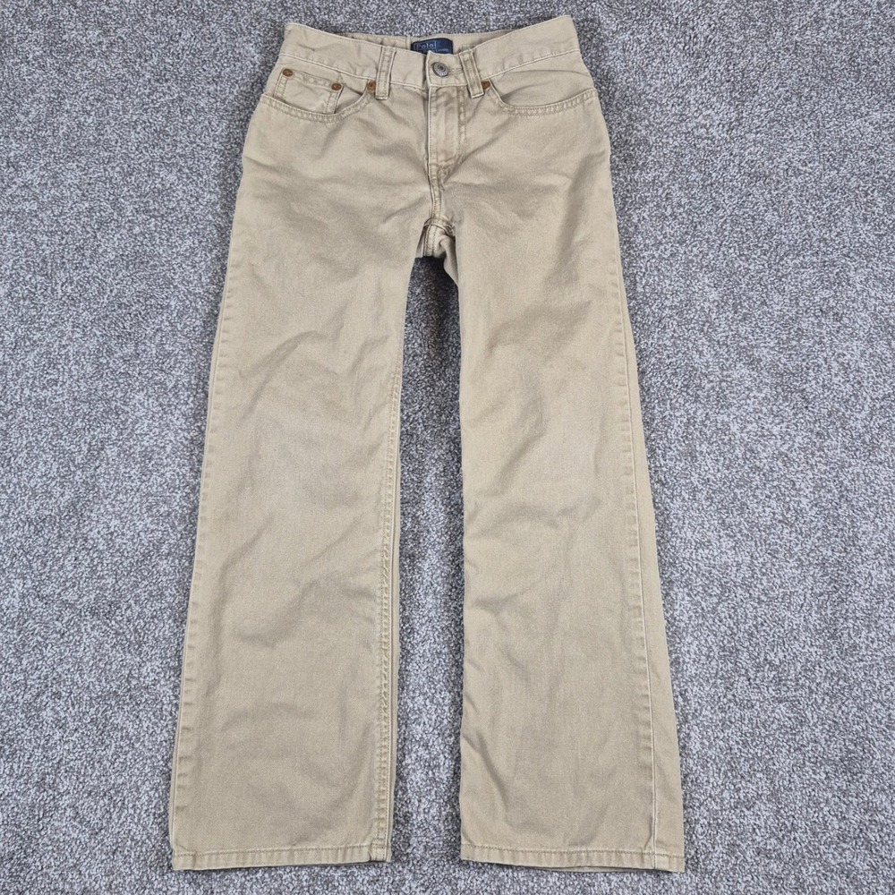 Polo Ralph Lauren Chino Pants Boys Size 8 Khaki Cotton Twill Straight Leg